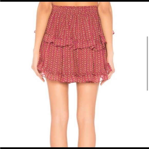 MISA Los Angeles Manya Ditsy Tiered ruffle Skirt - Picture 5 of 12